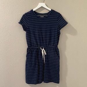 Lou & Grey Navy and White Polka Dot Dress